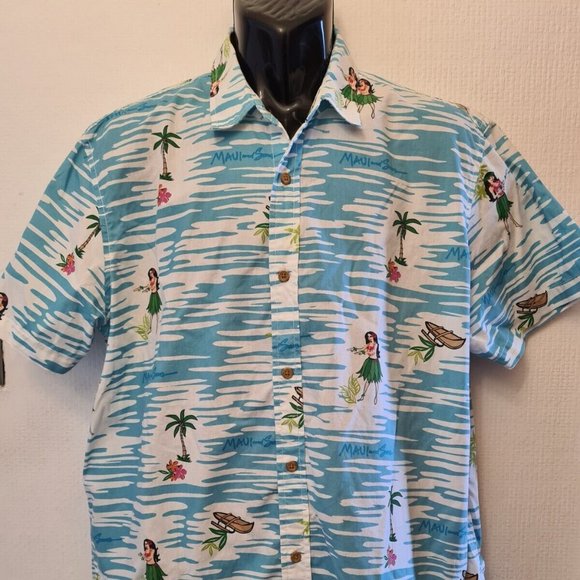 Maui & sons Hawaiian shirt size XL short sleeve beach holiday surf - Picture 2 of 9